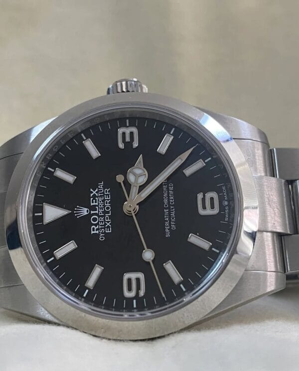 olex Oyster Perpetual Explorer - 2024 - Black Dial - Smooth Bezel - 224270 *FULL SET* - Image 8