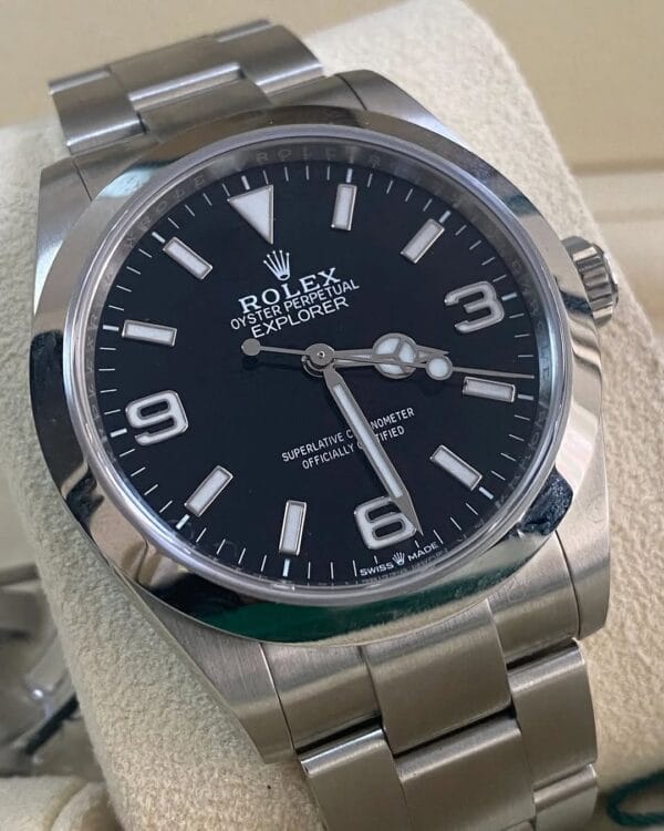 olex Oyster Perpetual Explorer - 2024 - Black Dial - Smooth Bezel - 224270 *FULL SET* - Image 10