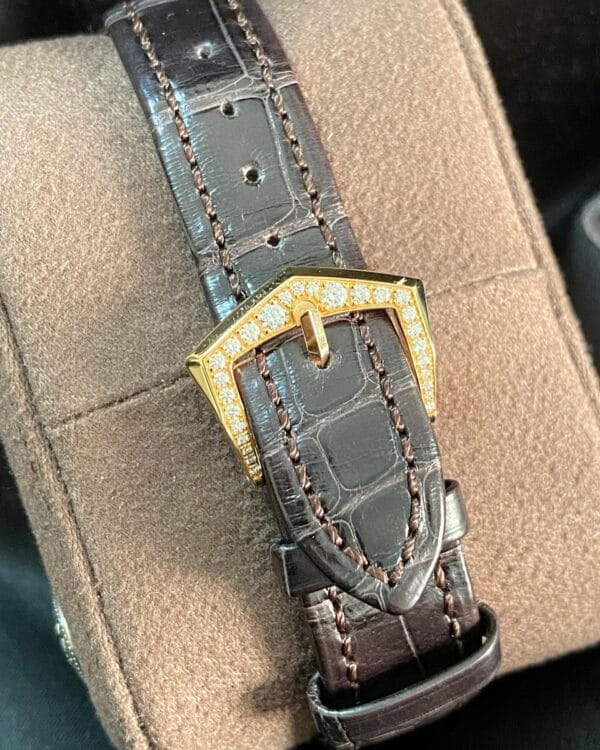 Patek Philippe World Time Tiffany & Co. - 2020 - Diamond Bezel - Ivory Dial - Leather Strap - 7130R-013 *FULL SET* - Image 10