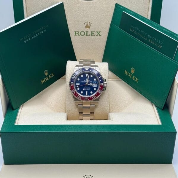New 2021 Rolex GMT-Master II “Pepsi” 40mm 126719BLRO White Gold Oyster - Image 3