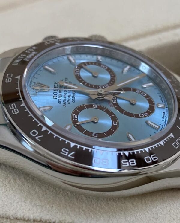 olex Platinum Cosmograph Daytona - 2024 - Ice Blue Index Dial - 126506 *FULL SET* - Image 7