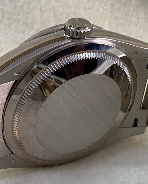 Rolex White Gold Day-Date 36 - 2024 - Diamond Bezel - Diamond Paved Rainbow Sapphire Dial - President Bracelet - 128349RBR *FULL SET* - Image 9