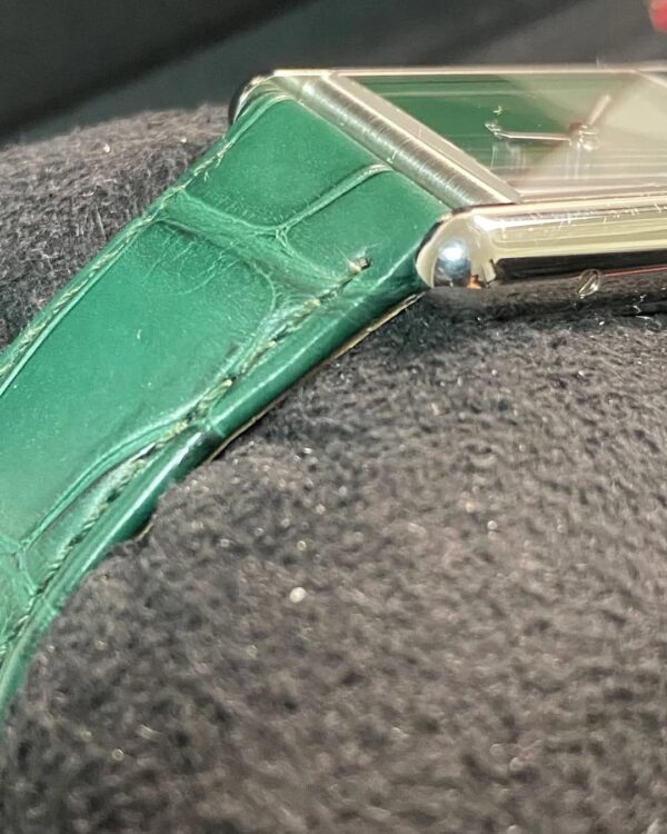 Cartier Tank Must Steel - 2024 - Green Dial - Green Alligator Strap - WSTA0056 *FULL SET* - Image 12