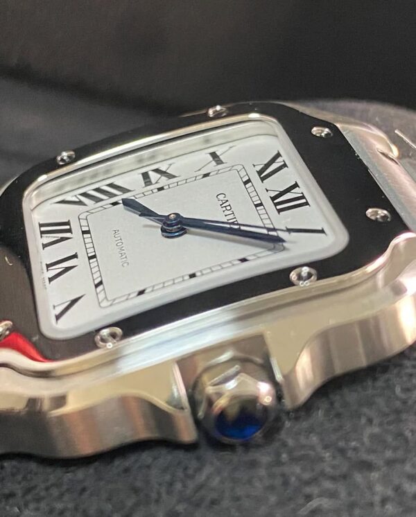 Cartier Santos de Cartier - 2024 - 35.1 mm Steel Case - White Roman Dial - WSSA0029 *FULL SET* - Image 5