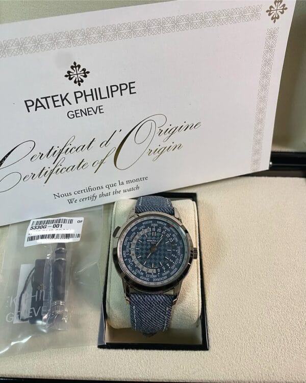 Patek Philippe World Time White Gold - 2024 - Date Complications - Jean Strap - 5330G *FULL SET* - Image 10