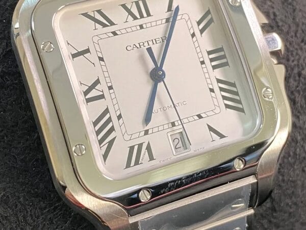 Cartier Santos de Cartier - 2024 - 39.8 mm Steel Case - White Roman Dial - WSSA0018 *FULL SET* - Image 10