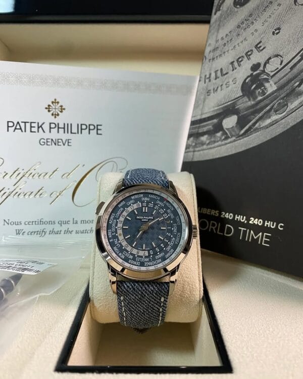 Patek Philippe World Time White Gold - 2024 - Date Complications - Jean Strap - 5330G *FULL SET*