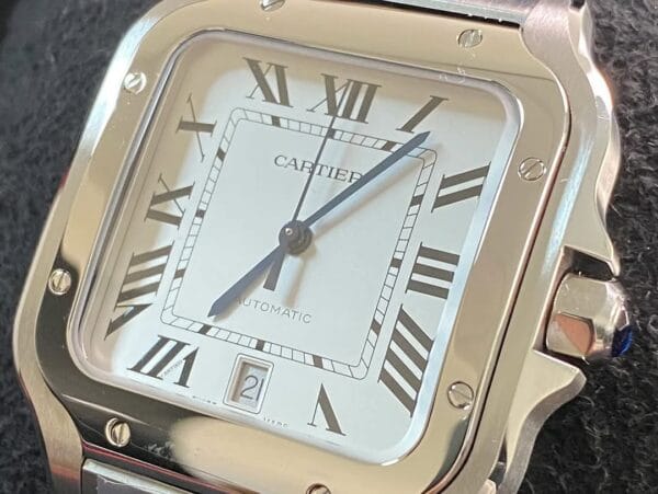 Cartier Santos de Cartier - 2024 - 39.8 mm Steel Case - White Roman Dial - WSSA0018 *FULL SET* - Image 6