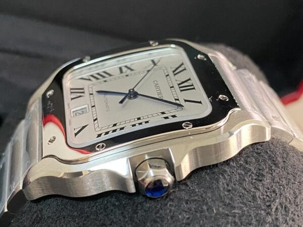 Cartier Santos de Cartier - 2024 - 39.8 mm Steel Case - White Roman Dial - WSSA0018 *FULL SET* - Image 5