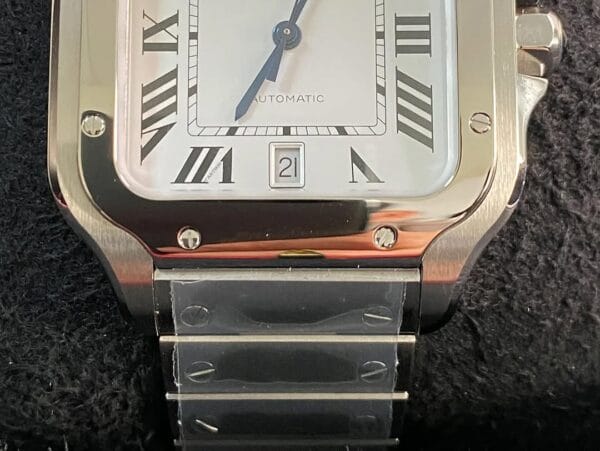 Cartier Santos de Cartier - 2024 - 39.8 mm Steel Case - White Roman Dial - WSSA0018 *FULL SET* - Image 4