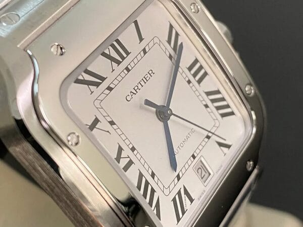 Cartier Santos de Cartier - 2024 - 39.8 mm Steel Case - White Roman Dial - WSSA0018 *FULL SET* - Image 2