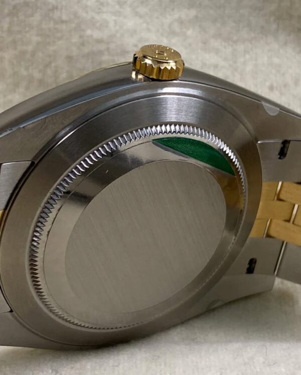 Rolex Steel & Yellow Gold Datejust 41 - 2024 - Fluted Bezel - “Wimbledon” Dial - Jubilee Bracelet - 126333 *FULL STICKERS* - Image 12