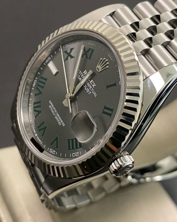 Rolex Steel Datejust 41 - 2025 - Fluted Bezel - “Wimbledon” Dial - Jubilee Bracelet - 126334 *FULL SET* - Image 3