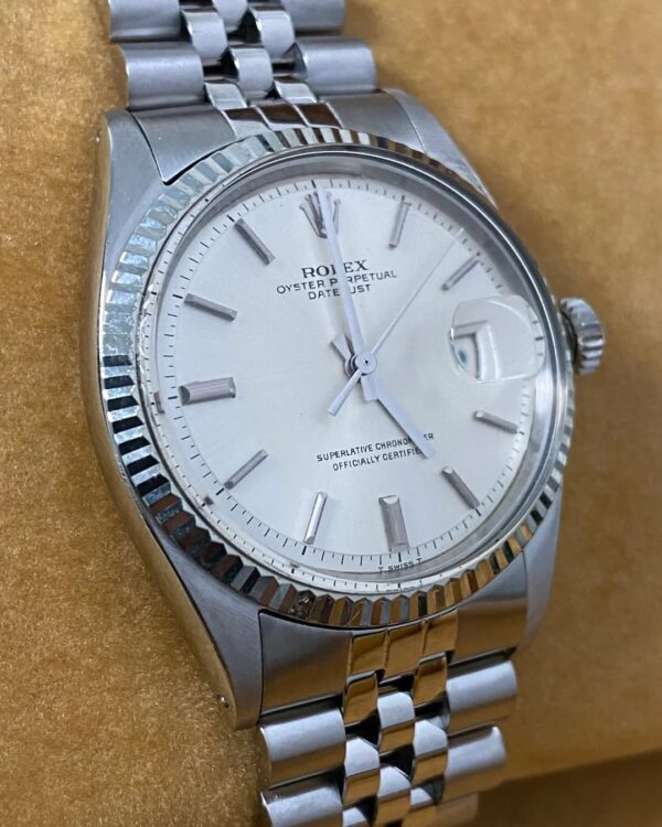 Rolex Steel Datejust 36 - 1969 - Silver Index Dial - Jubilee Bracelet - 1601 - Image 6