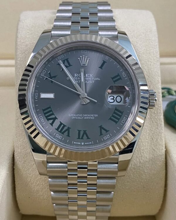 Rolex Steel Datejust 41 - 2025 - Fluted Bezel - “Wimbledon” Dial - Jubilee Bracelet - 126334 *FULL SET* - Image 2