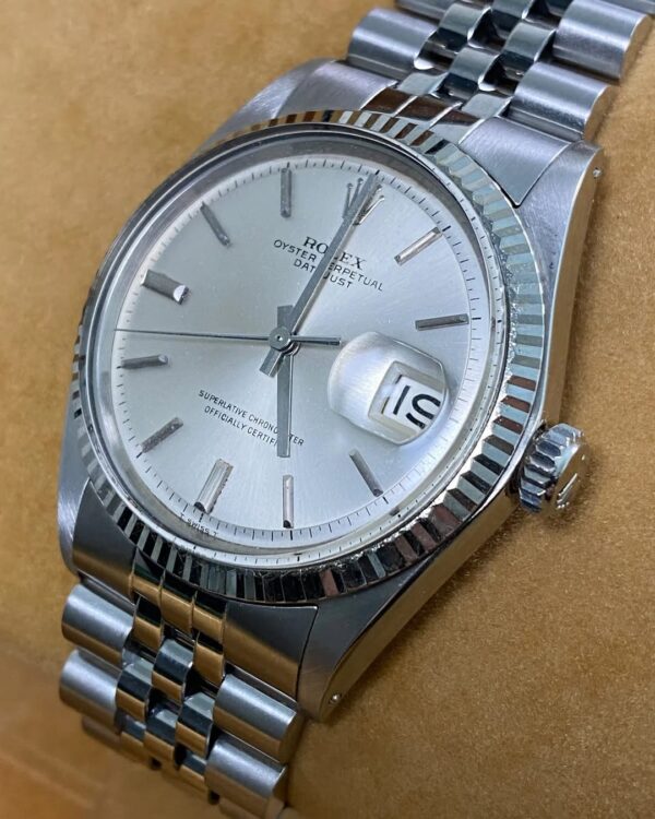 Rolex Steel Datejust 36 - 1969 - Silver Index Dial - Jubilee Bracelet - 1601 - Image 3
