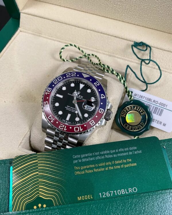 Rolex Steel GMT-Master II - 2025 -“Pepsi” - Black Dial - Jubilee Bracelet - 126710BLRO *FULL SET*