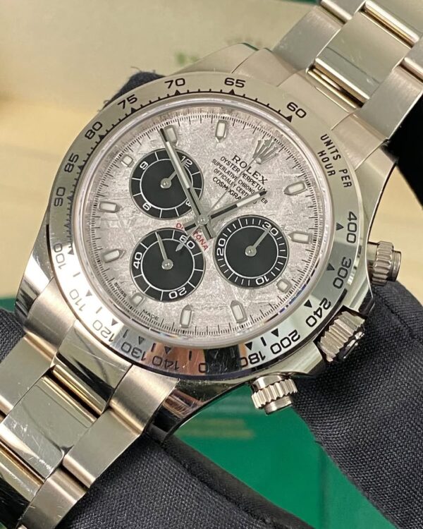 Rolex White Gold Cosmograph Daytona - 2023 - Meteorite Dial - 116509 *UNPOLISHED* - Image 9