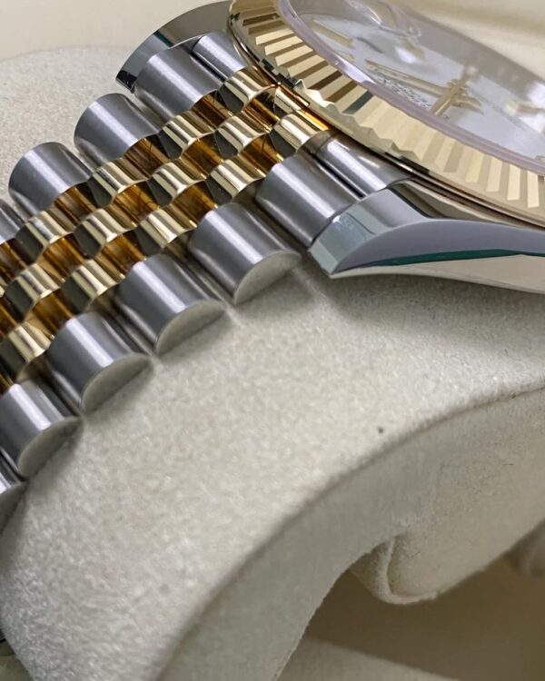 Rolex Steel & Yellow Gold Datejust 41 - 2025 - Fluted Bezel - White Index Dial - Jubilee Bracelet - 126333 *FULL SET* - Image 5