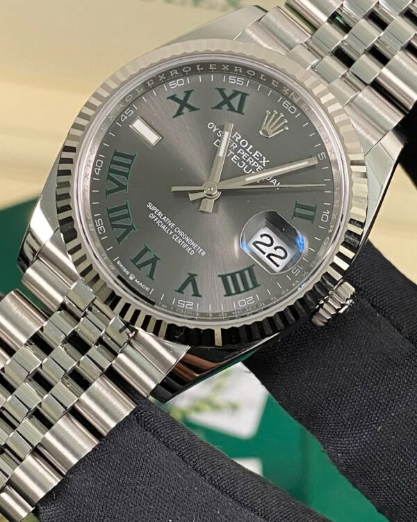 Rolex Steel Datejust 36 - 2025 - Fluted Bezel - “Wimbledon” Dial - Jubilee Bracelet - 126234 *FULL SET* - Image 8