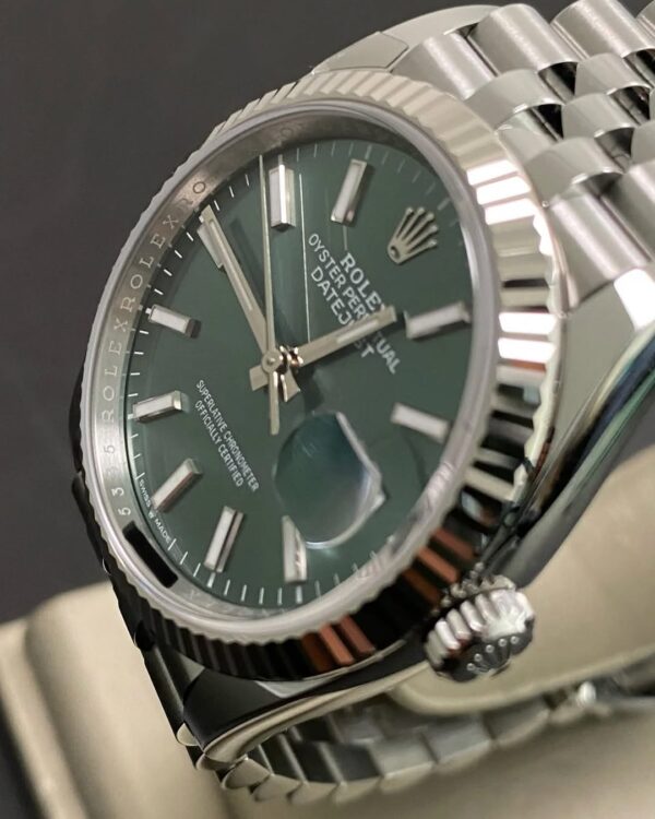 Rolex Steel Datejust 36 - 2025 - Fluted Bezel - Mint Green Dial - Jubilee Bracelet - 126234 *FULL SET* - Image 10