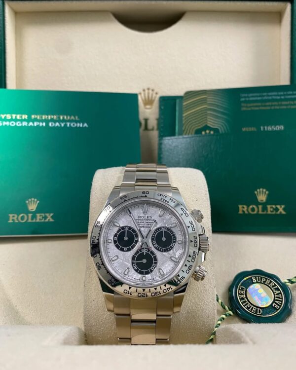 Rolex White Gold Cosmograph Daytona - 2023 - Meteorite Dial - 116509 *UNPOLISHED*