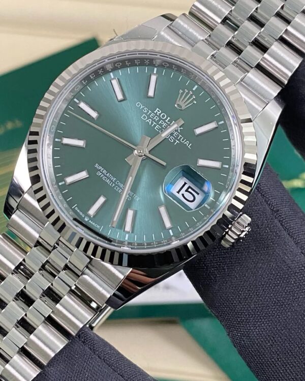 Rolex Steel Datejust 36 - 2025 - Fluted Bezel - Mint Green Dial - Jubilee Bracelet - 126234 *FULL SET* - Image 7