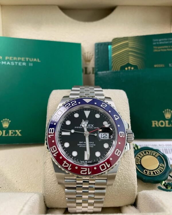 Rolex Steel GMT-Master II - 2025 -“Pepsi” - Black Dial - Jubilee Bracelet - 126710BLRO *FULL SET* - Image 8
