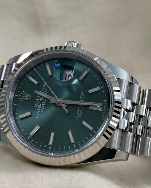 Rolex Steel Datejust 36 - 2025 - Fluted Bezel - Mint Green Dial - Jubilee Bracelet - 126234 *FULL SET* - Image 6