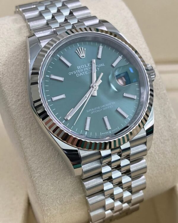Rolex Steel Datejust 36 - 2025 - Fluted Bezel - Mint Green Dial - Jubilee Bracelet - 126234 *FULL SET* - Image 4