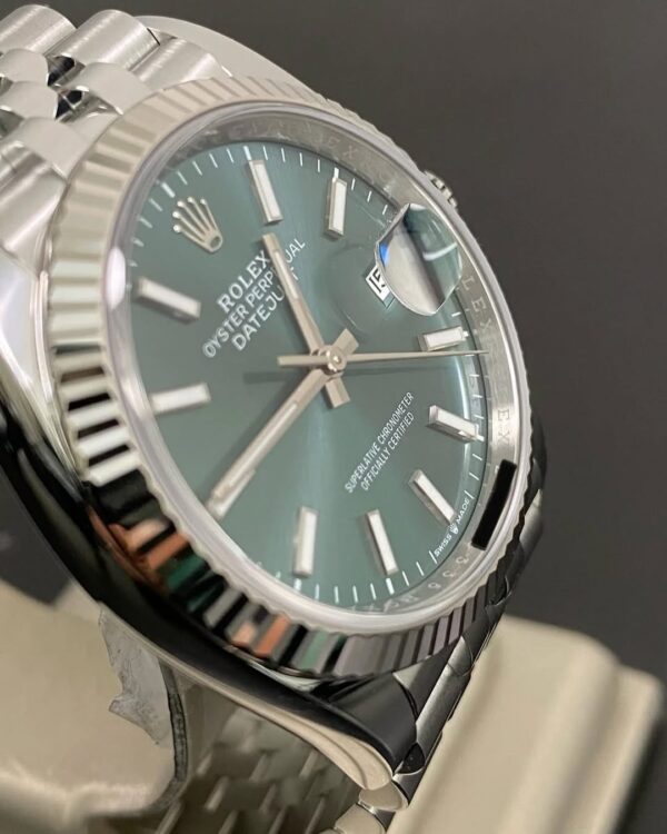 Rolex Steel Datejust 36 - 2025 - Fluted Bezel - Mint Green Dial - Jubilee Bracelet - 126234 *FULL SET* - Image 3