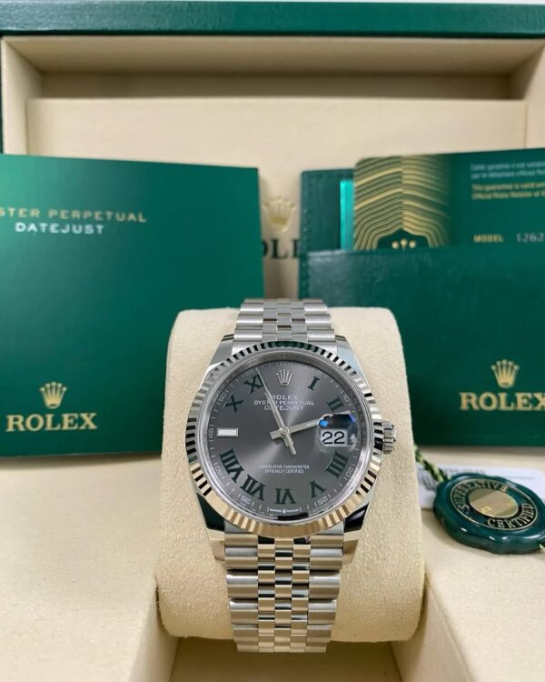 Rolex Steel Datejust 36 - 2025 - Fluted Bezel - “Wimbledon” Dial - Jubilee Bracelet - 126234 *FULL SET*