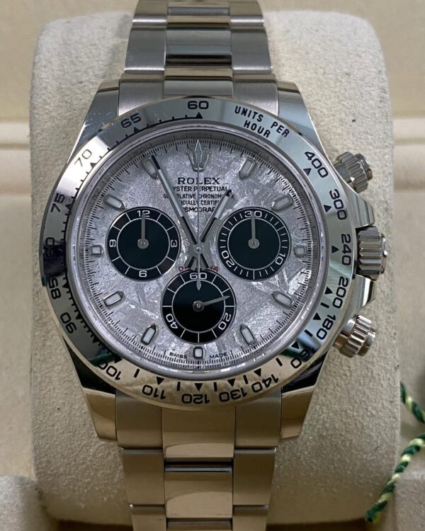 Rolex White Gold Cosmograph Daytona - 2023 - Meteorite Dial - 116509 *UNPOLISHED* - Image 7
