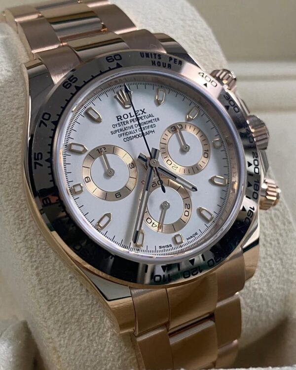 Rolex Everose Gold Cosmograph Daytona - 2021 - Ivory Dial - 116505 *FULL SET* - Image 10