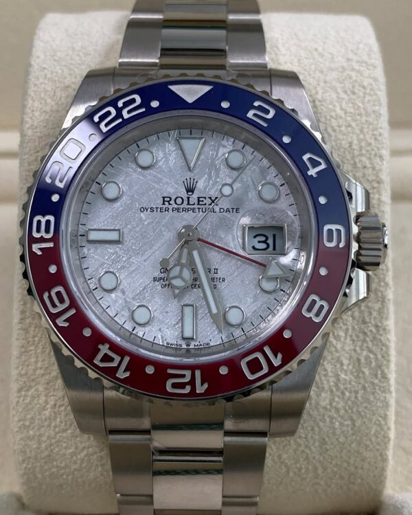 Rolex White Gold GMT-Master II - 2022 - “Pepsi” - Meteorite Dial - 126719BLRO *FULL STICKERS* - Image 10