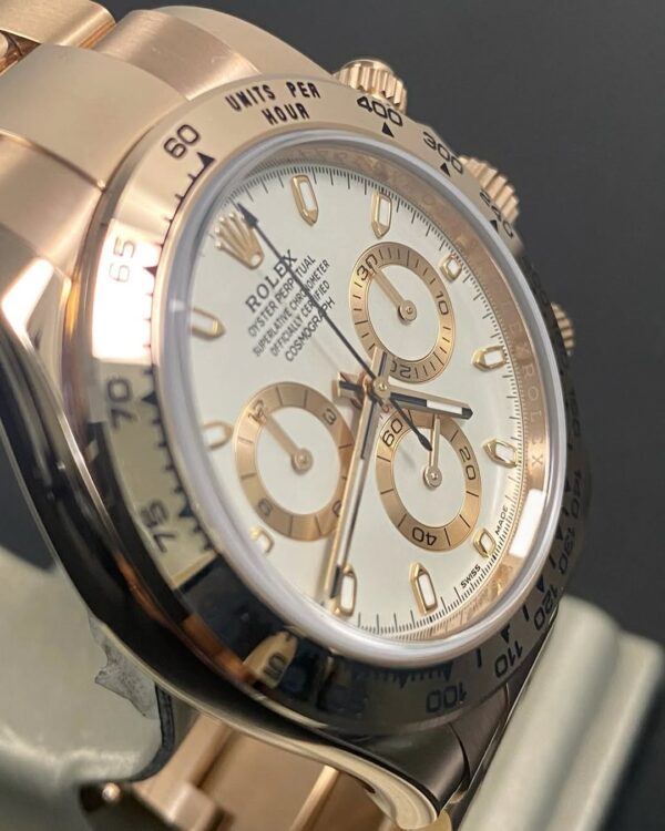 Rolex Everose Gold Cosmograph Daytona - 2021 - Ivory Dial - 116505 *FULL SET* - Image 8