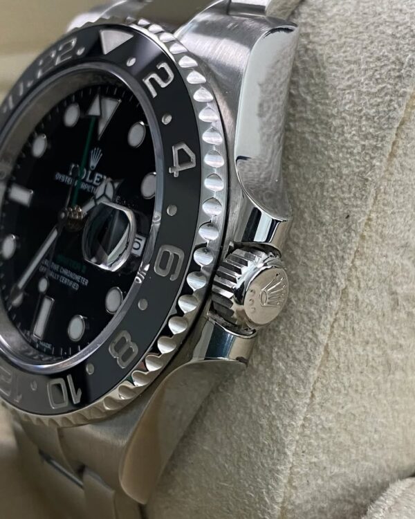 Rolex Steel GMT-Master II - 2019 - Black Bezel - Black Dial - Green Arrow Hand - 116710LN *FULL SET* - Image 6