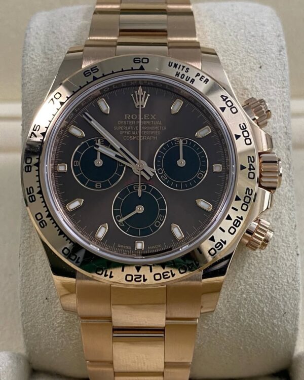Rolex Everose Gold Cosmograph Daytona - 2020 - Chocolate Dial - 116505 *UNPOLISHED* - Image 6