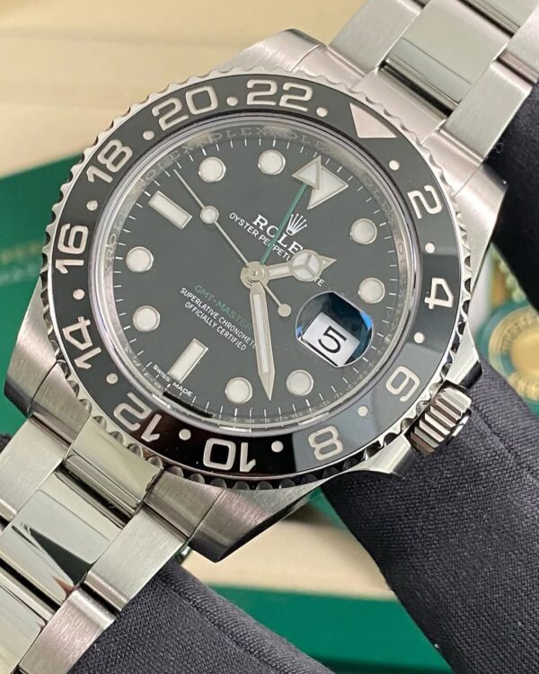 Rolex Steel GMT-Master II - 2019 - Black Bezel - Black Dial - Green Arrow Hand - 116710LN *FULL SET* - Image 12
