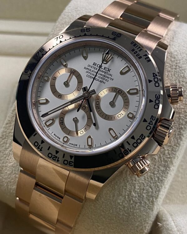 Rolex Everose Gold Cosmograph Daytona - 2021 - Ivory Dial - 116505 *FULL SET* - Image 3