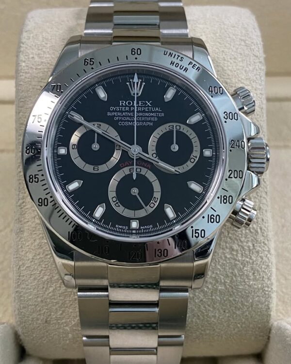 Rolex Steel Cosmograph Daytona - F serial - Black Dial - 116520 *FULL SET* - Image 11