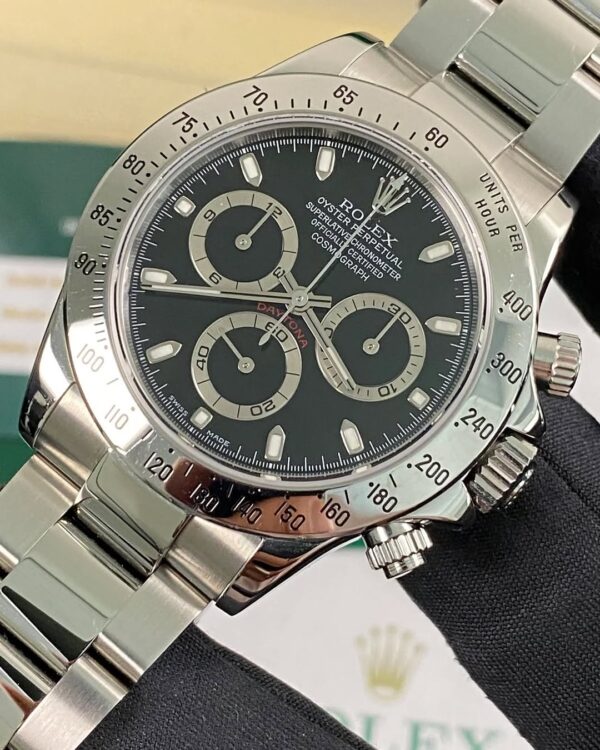 Rolex Steel Cosmograph Daytona - F serial - Black Dial - 116520 *FULL SET* - Image 8
