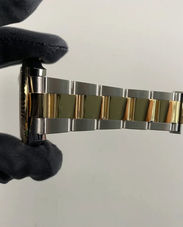 Rolex Steel & Yellow Gold Datejust 41 - 2022 - Fluted Bezel - “Wimbledon” Dial - Oyster Bracelet - 126333 *FULL SET* - Image 9